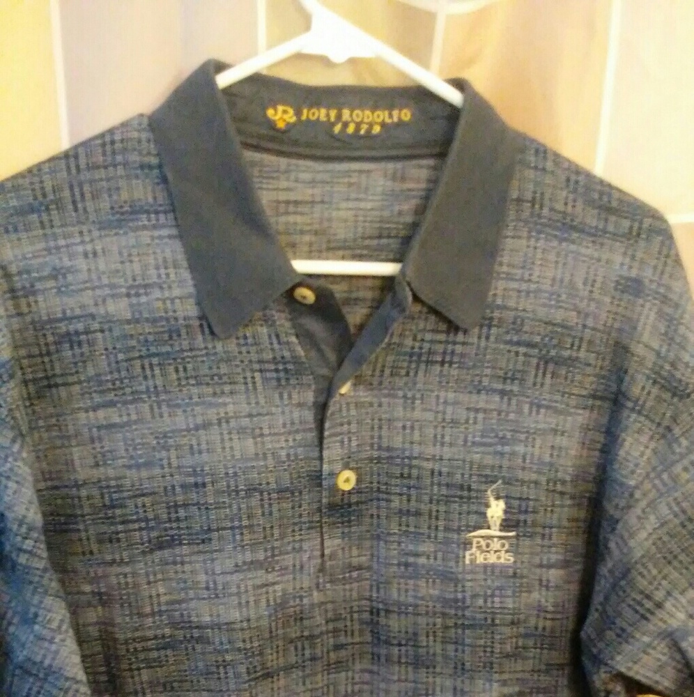 Joey Rodolfo blue stripped polo
